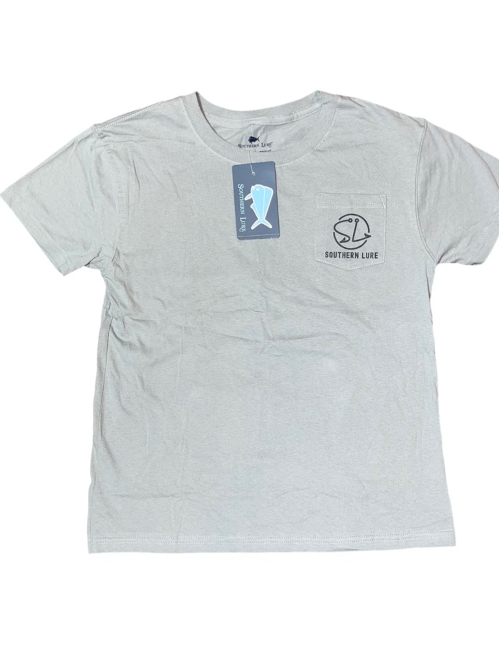 Southern Lure Grey Yeti Get Lost Pocket Short Sleeve Tee Shirt NWT Small